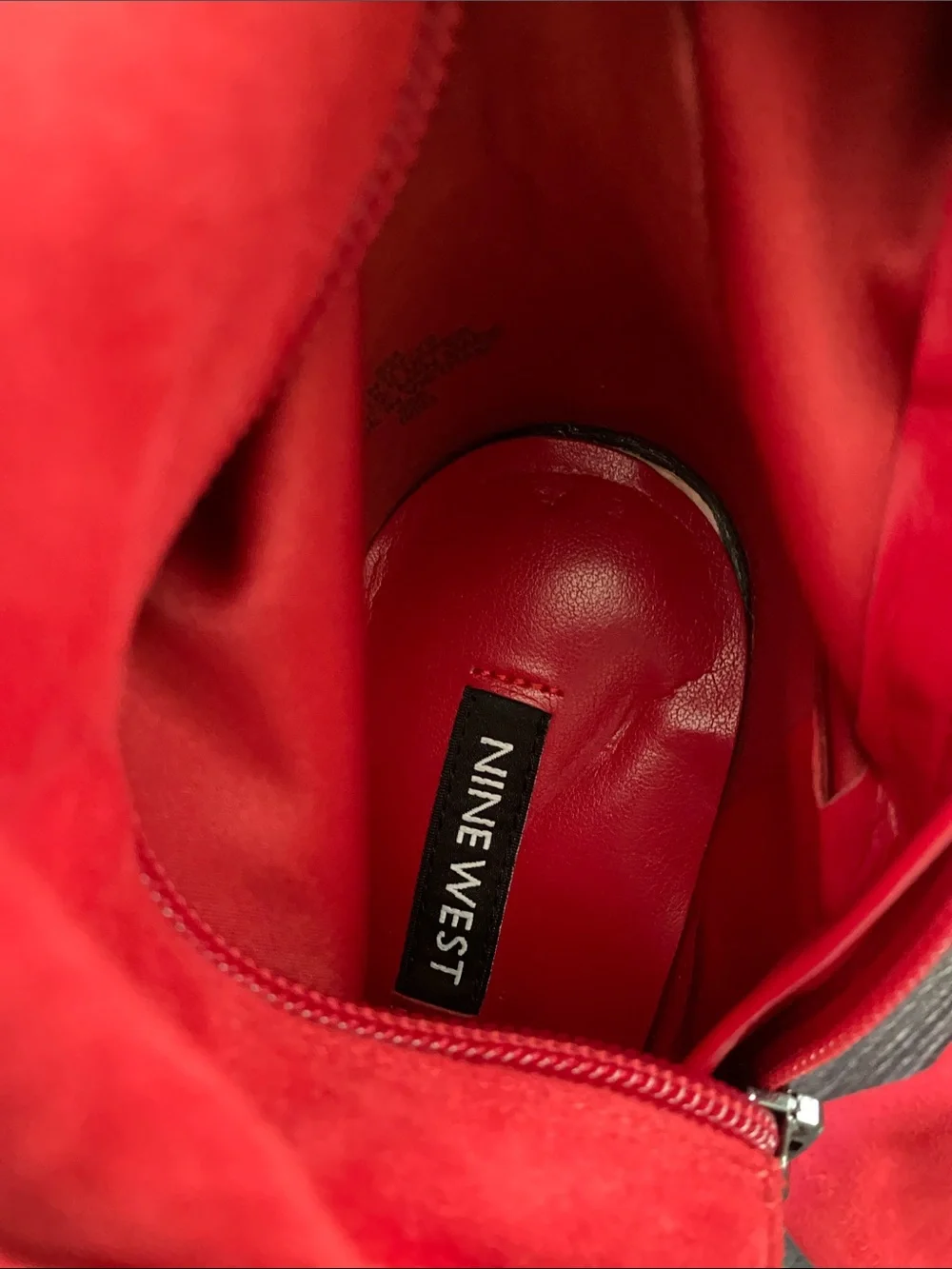 Nine West Red Over-the-Knee Stiletto Boots